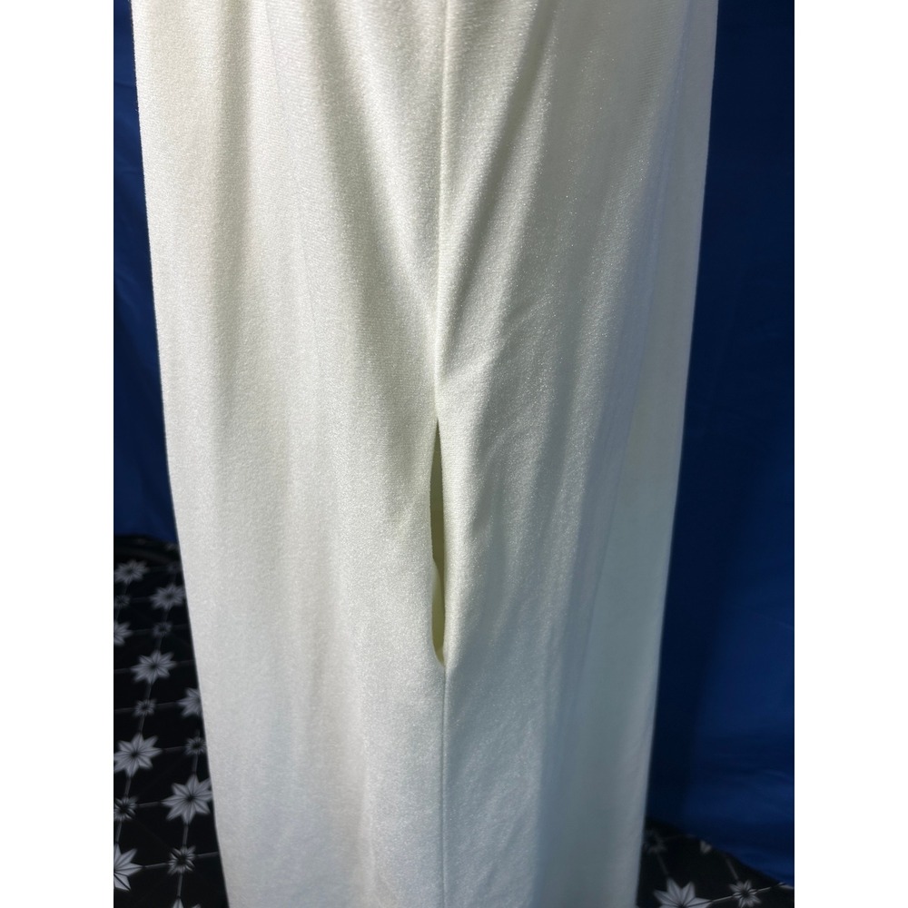 Vtg Womens Embroidered Nightgown Sz M Cottage Coquette Grannycore Puff Sleeve - Picture 8 of 10